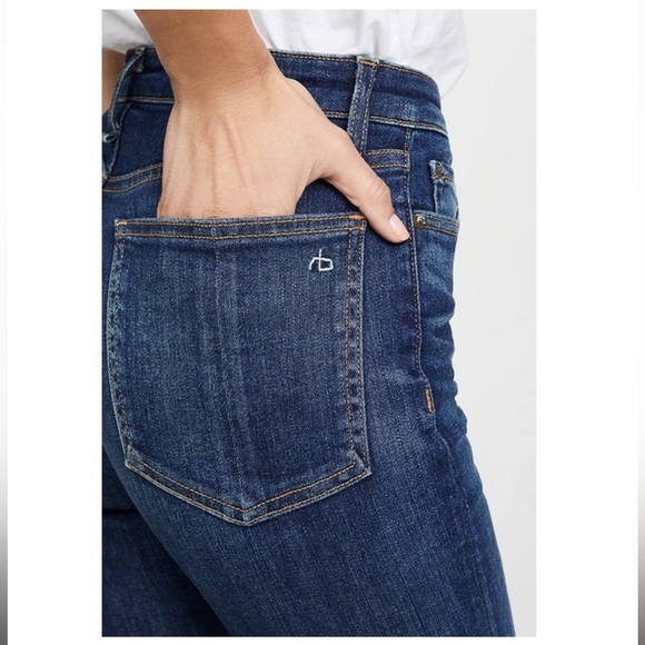 Rag & Bone Skinny Jean Women’s 29 Blue Mid Rise Long - Picture 3 of 12